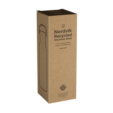 Logotrade Werbeartikel das Foto: Nordvik RCS Recycled Steel 500 ml Trinkflasche