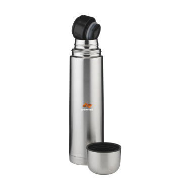 Logotrade Werbegeschenke das Foto: Thermotop Maxi RCS Recycled Steel 1.000 ml Thermoflasche