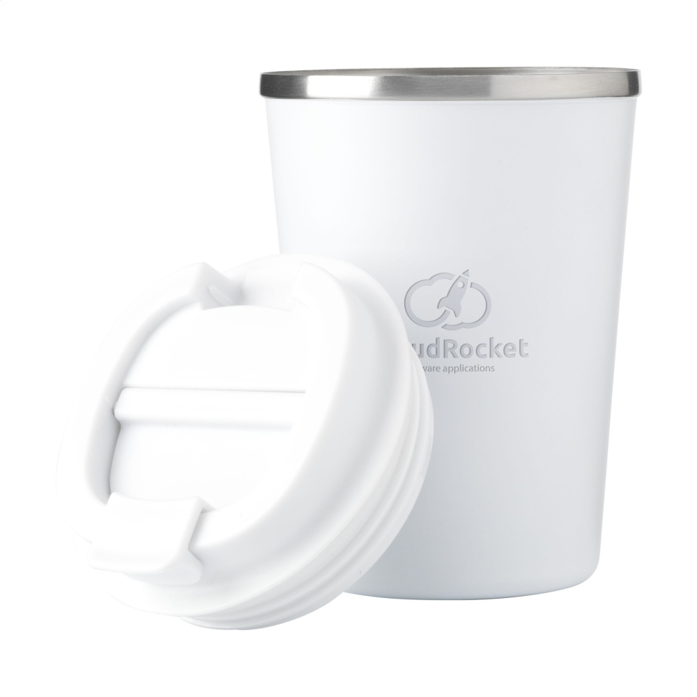 Logotrade Firmengeschenke das Foto: Kaffi RCS Recycled Coffee Mug 300 ml Thermobecher