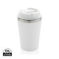 Java 350ml doppelwandiger Becher aus RCS recyceltem PP, Weiß