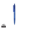 X3 Frosted-Pen aus GRS recyceltem PC, Blau