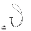 Terra duales Ladekabel aus RCS recyceltem PET mit Lanyard, grau