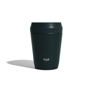 Logotrade Logogeschenke das Foto: Topl-Trinkbecher aus rec. Stahl mit 360-Grad-Deckel 236ml