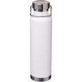 Thor 650 ml RCS-zertifizierte Kupfer-Vakuum Isolierflasche aus recyceltem Edelstahl, Weiß
