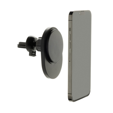Logotrade Geschäftsgeschenke das Foto: PowerCruze magnetischer 15W Autohalter aus RCS rec. ABS