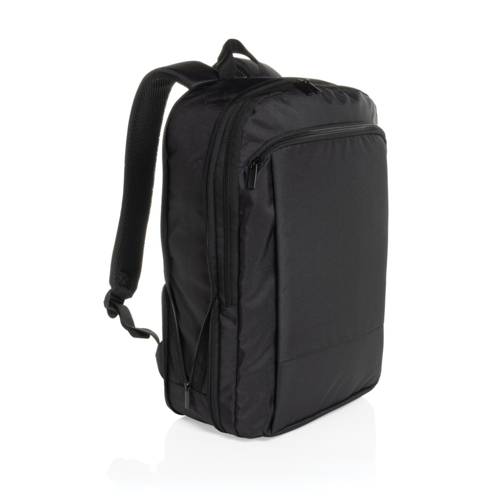Logotrade Firmengeschenke das Foto: Flexpack Aware™ Expandable Slim RPET 15,6" Laptop-Rucksack