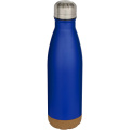 Cove 500 ml doppelwandige, vakuumisolierte Trinkflasche aus Edelstahl mit Korkdetails, Königsblau