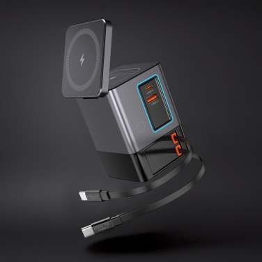 Logotrade Werbegeschenke das Foto: Urban Vitamin Sacramento 105W GaN Charger mit einz. Kabeln