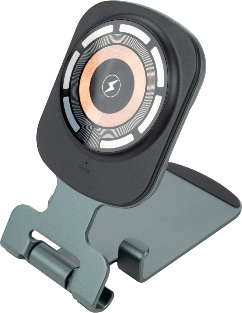 Logotrade werbemittel das Foto: Handyhalterung mit kabellosem Ladegerät