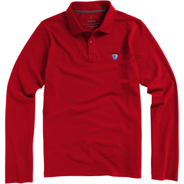 Logotrade Werbegeschenke das Foto: Oakville Langarm Poloshirt für Herren