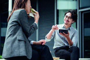 Logotrade Logogeschenke das Foto: Kühltasche 600D RPET