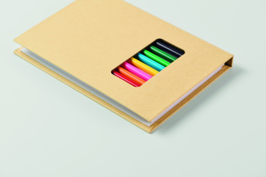 Logotrade Geschäftsgeschenke das Foto: Malset mit 12 Buntstiften