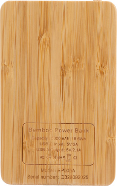Logotrade Werbegeschenke das Foto: Powerbank 5000 mAh mit beleuchtetem Logo