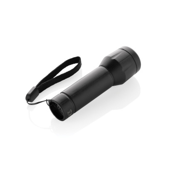 Logotrade Werbeartikel das Foto: Flara USB-aufladbare Taschenlampe aus RCS recyceltem ABS