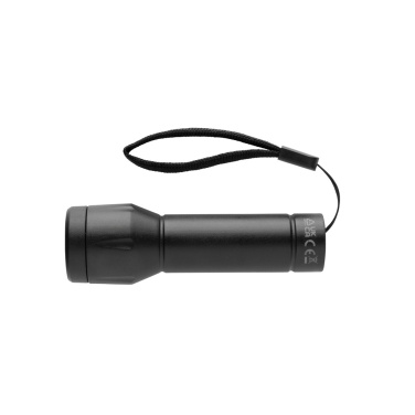 Logotrade Werbegeschenke das Foto: Flara USB-aufladbare Taschenlampe aus RCS recyceltem ABS