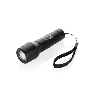Logotrade Geschäftsgeschenke das Foto: Flara USB-aufladbare Taschenlampe aus RCS recyceltem ABS