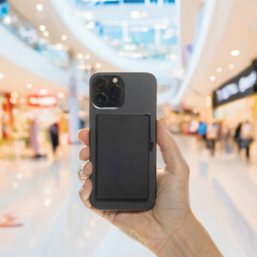 Logotrade Geschäftsgeschenke das Foto: Magnetischer RFID-Kartenhalter aus Aluminium für Smartphones