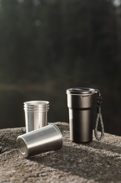 Logotrade werbemittel das Foto: VINGA Parks Becher aus RCS Stainles Steel, 4 Stück, 250ml