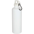 Oregon 750 ml einfarbige RS-zertifizierte Wasserflasche aus recyceltem Kunststoff mit Karabinerhaken, Weiß