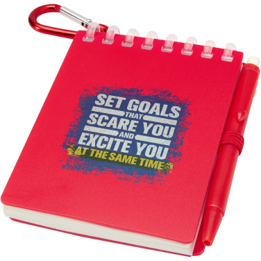 Logotrade Logogeschenke das Foto: Lig Mini Recyceltes Outdoor-Softcover Notizbuch und Kugelschreiber Set (schwarze Mine)