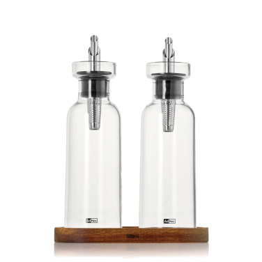 Logotrade Firmengeschenke das Foto: AdHoc Menage AromaPour Öl- und Essigspender-Set 300ml