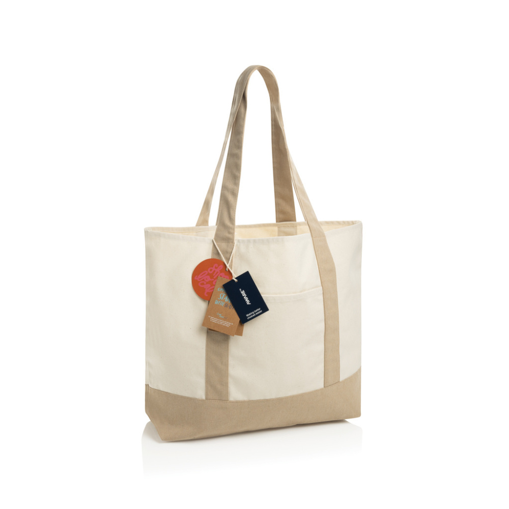 Logotrade Geschäftsgeschenke das Foto: SHOP LOCAL AWARE™ Tasche aus recycelter Baumwolle, 350g/m²