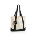 SHOP LOCAL AWARE™ Tasche aus recycelter Baumwolle, 350g/m², Schwarz