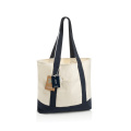 SHOP LOCAL AWARE™ Tasche aus recycelter Baumwolle, 350g/m², Marine
