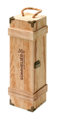 Logotrade Werbegeschenke das Foto: Weinkiste Paulownia-Holz