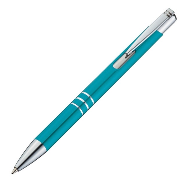 Logotrade promotional giveaways photo of: Metal ball pen 'Ascot', blue