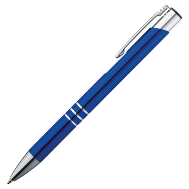 Logotrade advertising products photo of: Metal ball pen 'Ascot'  color blue