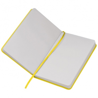 Logotrade promotional product picture of: Notebook A6 Lübeck, yellow