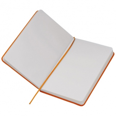 Logo trade promotional giveaways picture of: A5 note book 'Kiel'  color orange