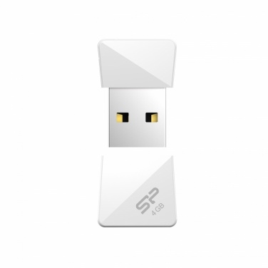 Logo trade promotional giveaways picture of: USB stick Silicon Power 32 GB color white