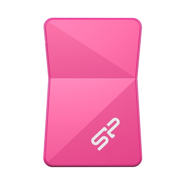 Logo trade promotional giveaways image of: Pink USB stick Silicon Power 8GB