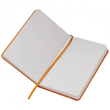 Logo trade promotional gifts image of: Notebook A6 Lübeck, orange