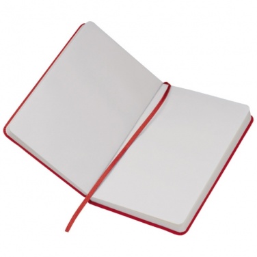 Logo trade corporate gifts picture of: Notebook A6 Lübeck, red