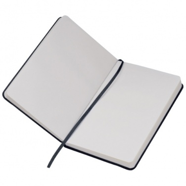 Logo trade promotional items image of: Notebook A6 Lübeck, black