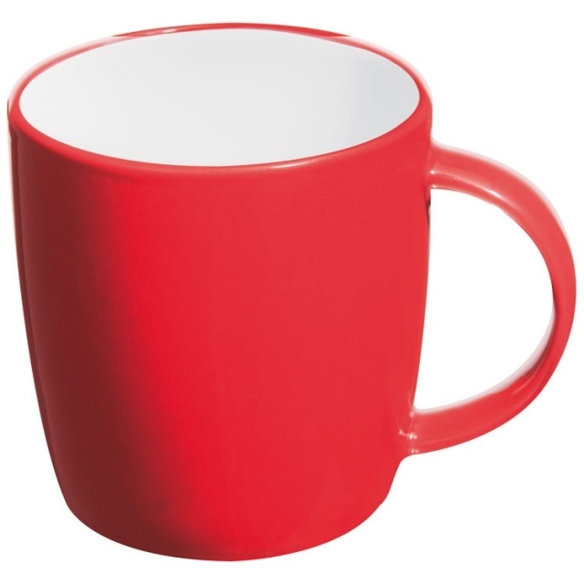 Logotrade promotional item image of: Ceramic mug Martinez, red