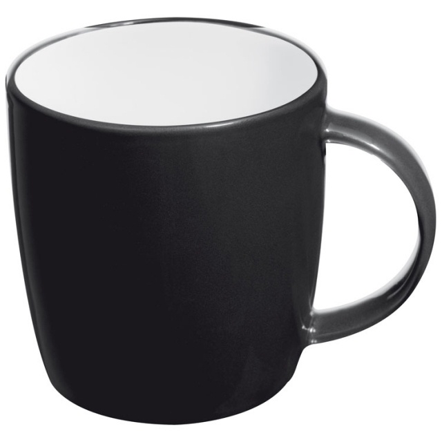 Logotrade promotional product picture of: Ceramic mug Martinez, black