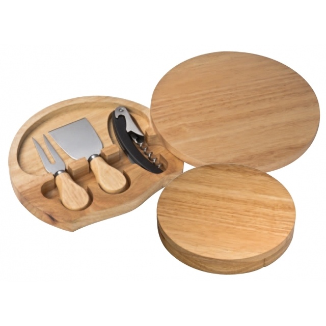 Logotrade corporate gift picture of: Cheese chopping board 'Pescia'  color brown