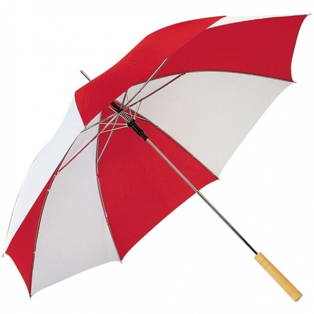 Logo trade business gifts image of: Automatic umbrella 'Aix-en-Provence'  color red