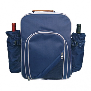 Logotrade corporate gift image of: High-class picnic backpack 'Virginia'  color blue