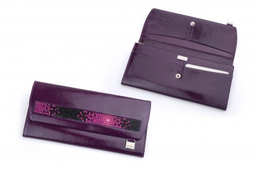 Logo trade promotional merchandise photo of: Ladies wallet with Swarovski crystals DV 160