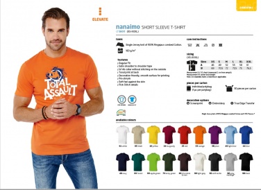 Logo trade advertising products image of: T-shirt Nanaimo