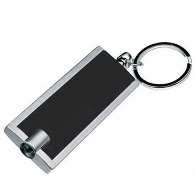 Logotrade promotional product image of: Plastic key ring 'Bath'  color black