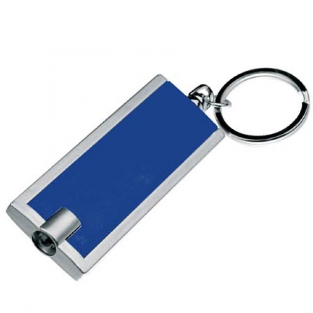 Logotrade promotional item picture of: Plastic key ring 'Bath'  color blue