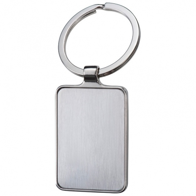 Logo trade advertising product photo of: Key ring 'Flint'  color grey