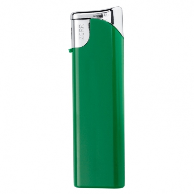 Logo trade promotional gifts picture of: Electronic lighter 'Knoxville'  color green