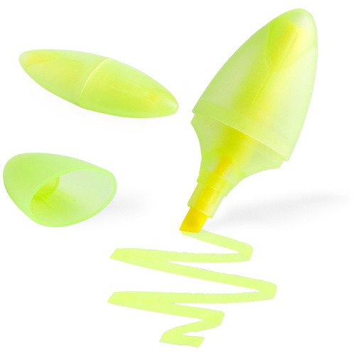 Logo trade promotional gifts image of: Highlighter, yellow